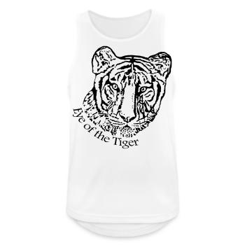 Tiger Eye of the Tiger Rocky Balboa boxen Boxer - Männer Tank Top atmungsaktiv - Weiß - Vorne - Nick (188cm)