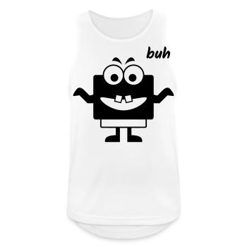 Kleines Monster macht Buh - Männer Tank Top atmungsaktiv - Weiß - Vorne - Nick (188cm)