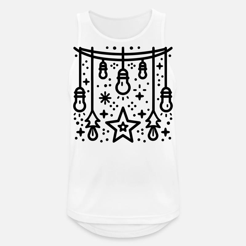 String Lights - Men's Breathable Tank Top - white