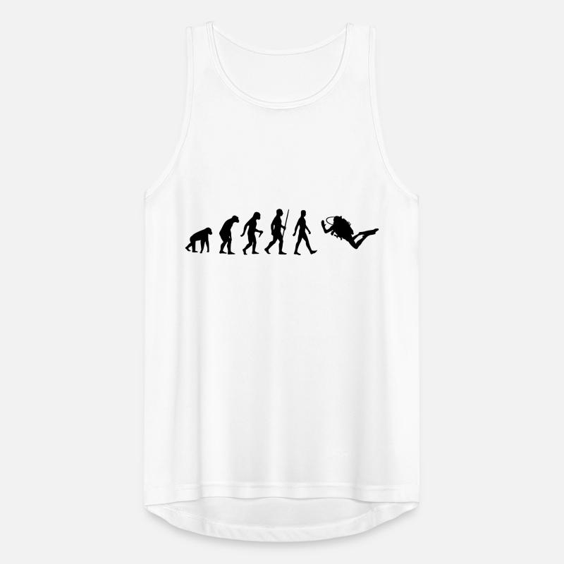 Evolution Human Monkey Diver Plongée sous-marine Débardeur respirant Homme