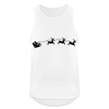 Santa Claus Sleigh - Men's Breathable Tank Top - white - Front - Nick (188cm)