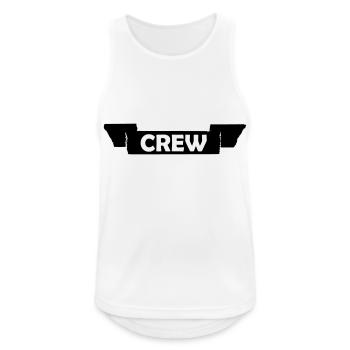 Crew - Männer Tank Top atmungsaktiv - Weiß - Vorne - Nick (188cm)