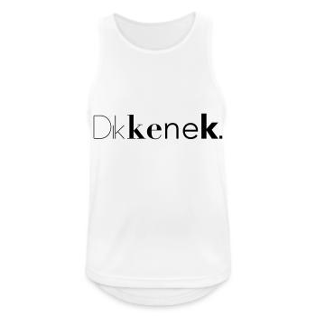 dikkenek - Débardeur respirant Homme - blanc - Devant - Nick (188cm)
