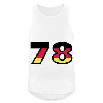 78 Numéro Allemagne Jersey - Débardeur respirant Homme - blanc - Devant - Nick (188cm)