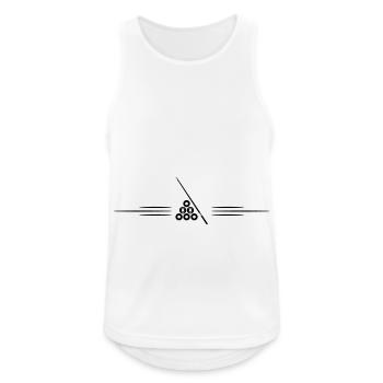 Billard Linie icon - Männer Tank Top atmungsaktiv - Weiß - Vorne - Nick (188cm)