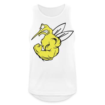 starke mücke 02 - Männer Tank Top atmungsaktiv - Weiß - Vorne - Nick (188cm)