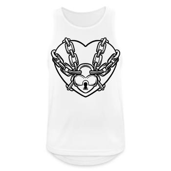 Heart Castle Emotional Cold Blockade Goth Gothic Emo - Men's Breathable Tank Top - white - Front - Nick (188cm)