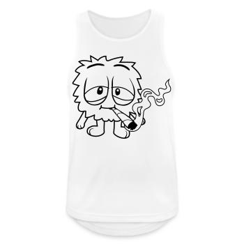 Monstre fumant mignon - Débardeur respirant Homme - blanc - Devant - Nick (188cm)