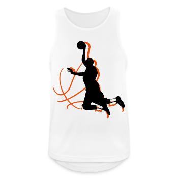 basketball - Débardeur respirant Homme - blanc - Devant - Nick (188cm)