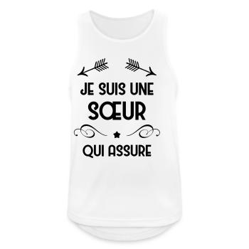 Soeur Sœur Naissance Bébé Soeurette Famille - Men's Breathable Tank Top - white - Front - Nick (188cm)