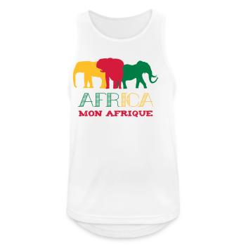 Africa Mon Afrique / Art / Design - Men's Breathable Tank Top - white - Front - Nick (188cm)