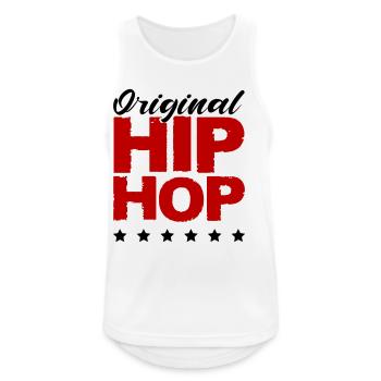 Hip Hop Lettering Red Distressed - Men's Breathable Tank Top - white - Front - Nick (188cm)