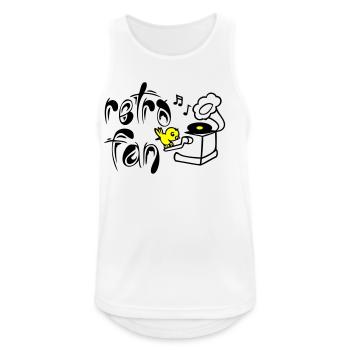 Retro Fan - Men's Breathable Tank Top - white - Front - Nick (188cm)