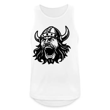 Viking Black Head - Men's Breathable Tank Top - white - Front - Nick (188cm)