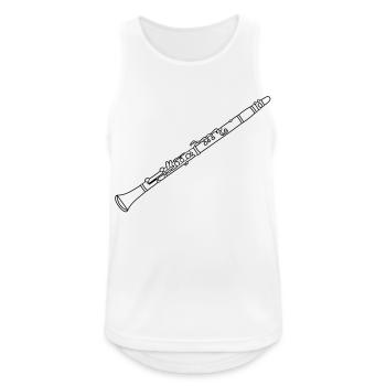 Clarinet - Débardeur respirant Homme - blanc - Devant - Nick (188cm)