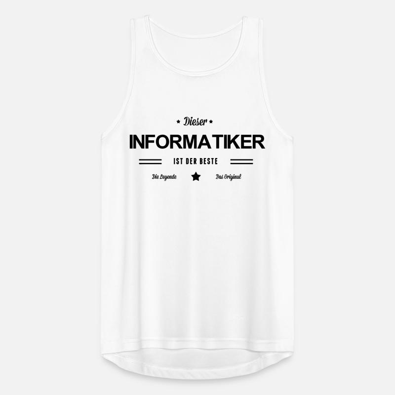 Bester Informatiker Männer Tank Top atmungsaktiv