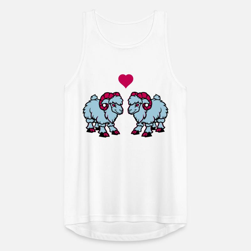 Sheep Comic Aries Love Men's Breathable Tank Top