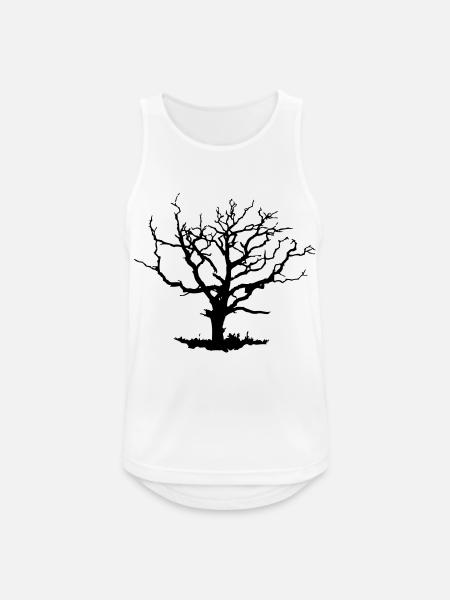 dead_tree - Männer Tank Top atmungsaktiv - Weiß
