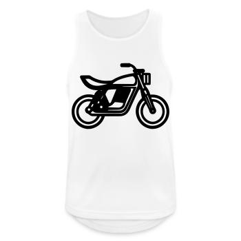 Motorcycle - Men's Breathable Tank Top - white - Front - Nick (188cm)