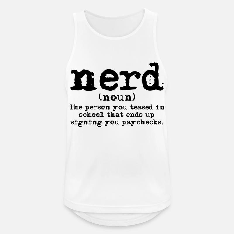 Nerd Definition - Men's Breathable Tank Top - white
