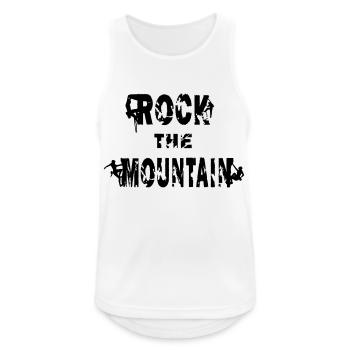 Bergsteiger - Männer Tank Top atmungsaktiv - Weiß - Vorne - Nick (188cm)