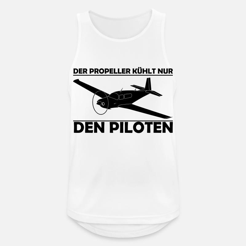 Mooney Motorflugzeug Geschenk - Männer Tank Top atmungsaktiv - Weiß