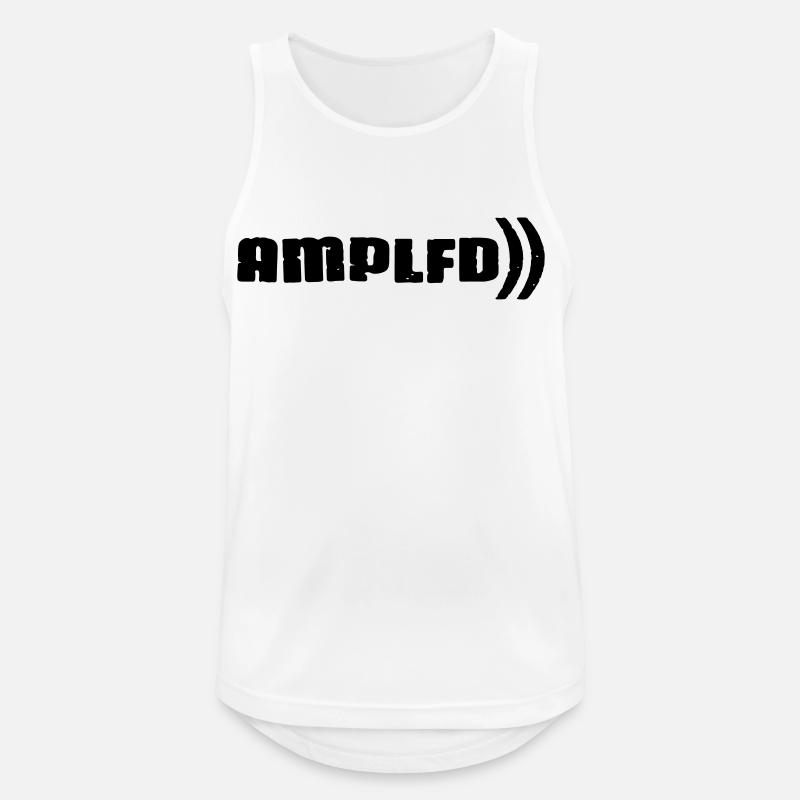 amplfd_--rugged - Männer Tank Top atmungsaktiv - Weiß
