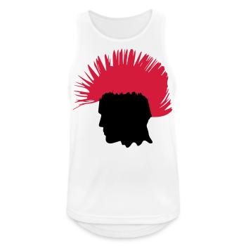 PUNK - Men's Breathable Tank Top - white - Front - Nick (188cm)