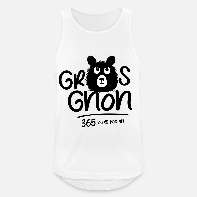 Grumpy bear 365 days a year! - Men's Breathable Tank Top - white