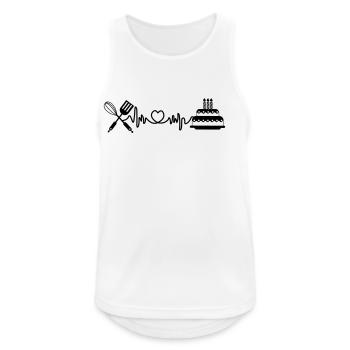 Cardio heart rate kitchen - Men's Breathable Tank Top - white - Front - Nick (188cm)