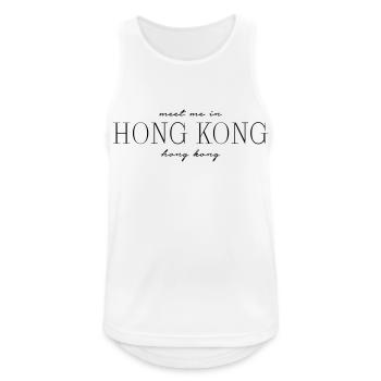 Hong Kong - Débardeur respirant Homme - blanc - Devant - Nick (188cm)