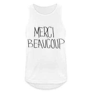 Merci Beaucoup - Men's Breathable Tank Top - white - Front - Nick (188cm)