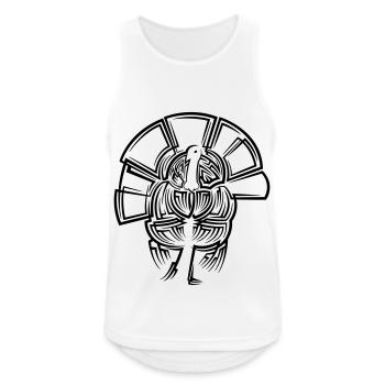Truthan Tribal Tattoo - Men's Breathable Tank Top - white - Front - Nick (188cm)