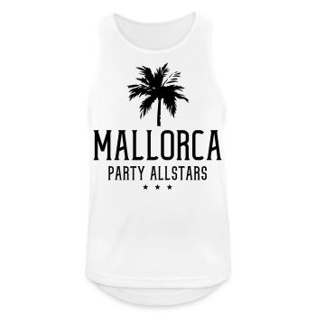 mallorca party allstars - Men's Breathable Tank Top - white - Front - Nick (188cm)