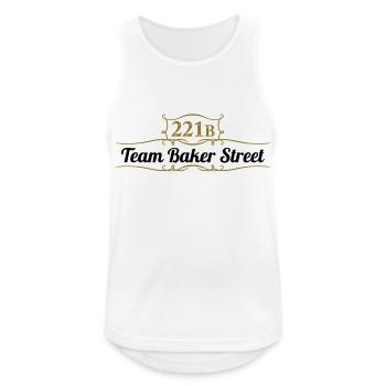 Team Baker Street - Männer Tank Top atmungsaktiv - Weiß - Vorne - Nick (188cm)
