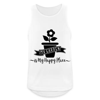 My garden - Men's Breathable Tank Top - white - Front - Nick (188cm)
