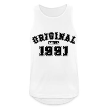 Original Since 1991 College Style - Männer Tank Top atmungsaktiv - Weiß - Vorne - Nick (188cm)