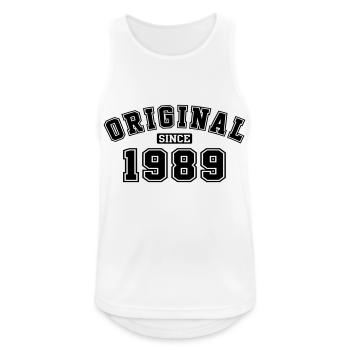 Original Since 1989 College Style - Männer Tank Top atmungsaktiv - Weiß - Vorne - Nick (188cm)