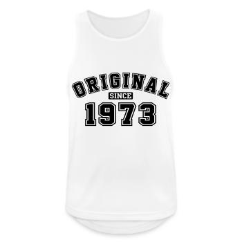 Original Since 1973 College Style - Männer Tank Top atmungsaktiv - Weiß - Vorne - Nick (188cm)