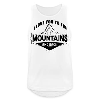Love you To The Mountains Love Mountains Randonnée - Débardeur respirant Homme - blanc - Devant - Nick (188cm)