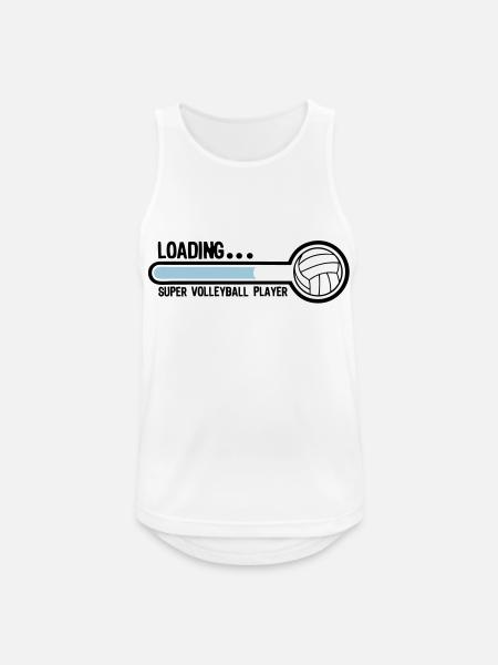 volleyball loading super player1 - Débardeur respirant Homme - blanc