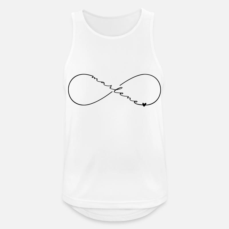 Marlene Name Infinity Symbol - Men's Breathable Tank Top - white