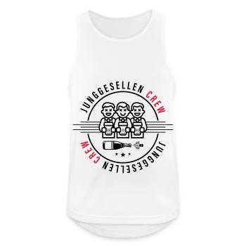 Bachelor Party Crew Groom Bachelor Party - Men's Breathable Tank Top - white - Front - Nick (188cm)