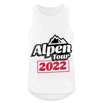 alps tour 2022 - Men's Breathable Tank Top - white - Front - Nick (188cm)