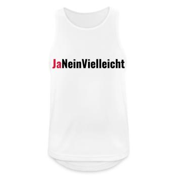 Yes No Maybe Marriage Proposal Gift - Men's Breathable Tank Top - white - Front - Nick (188cm)
