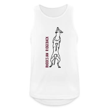 Rhodesian Ridgeback back - Débardeur respirant Homme - blanc - Devant - Nick (188cm)
