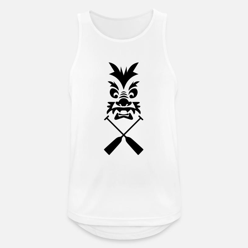 Drachenboot Drache Paddel 1c - Männer Tank Top atmungsaktiv - Weiß