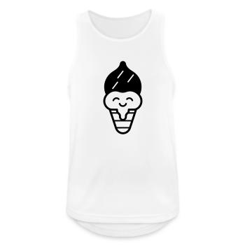 EIS - Männer Tank Top atmungsaktiv - Weiß - Vorne - Nick (188cm)