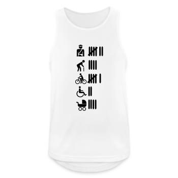 Abschussliste - Männer Tank Top atmungsaktiv - Weiß - Vorne - Nick (188cm)