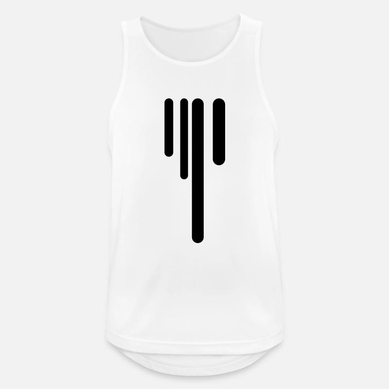 drips - Männer Tank Top atmungsaktiv - Weiß